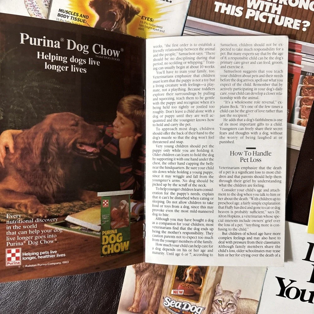 Vintage 1983/1984 Pet Information Dog‎ Pamphlets